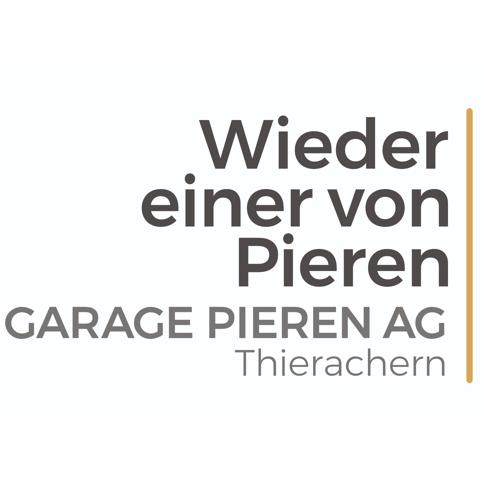 Garage Pieren AG Wieder einer von Pieren, Thierachern